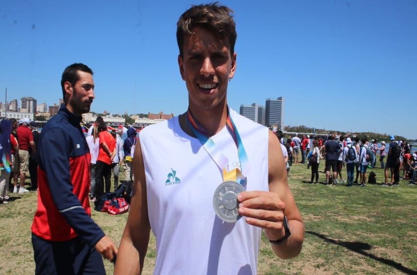 Juegos ODESUR: el remero marplatense Agustín Scenna obtuvo la medalla de plata