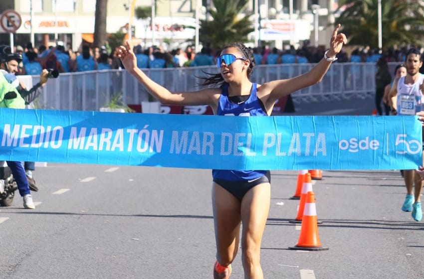 Levaggi, la gran ganadora del Medio Maratón de Mar del Plata