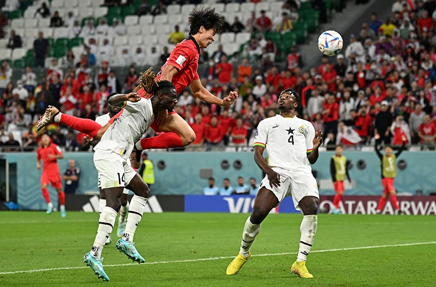 Ghana venció a Corea del Sur en un partidazo y puso al rojo vivo el Grupo H del Mundial