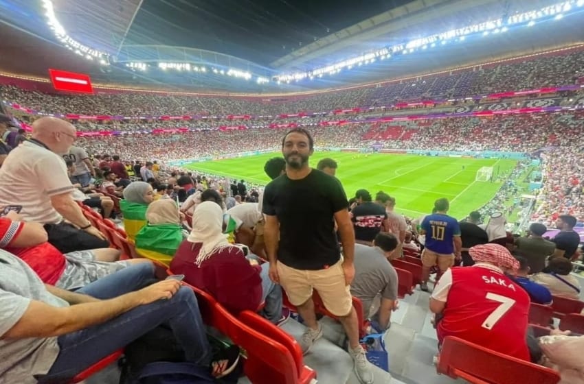 Un camarógrafo marplatense en Qatar: "Es algo soñado para mí, soy muy futbolero"