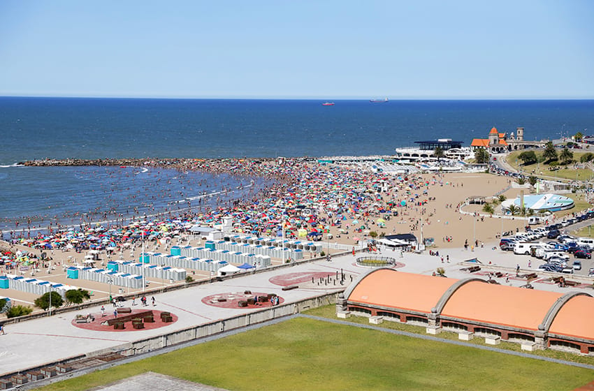 Una jornada ideal para la playa en Mar del Plata
