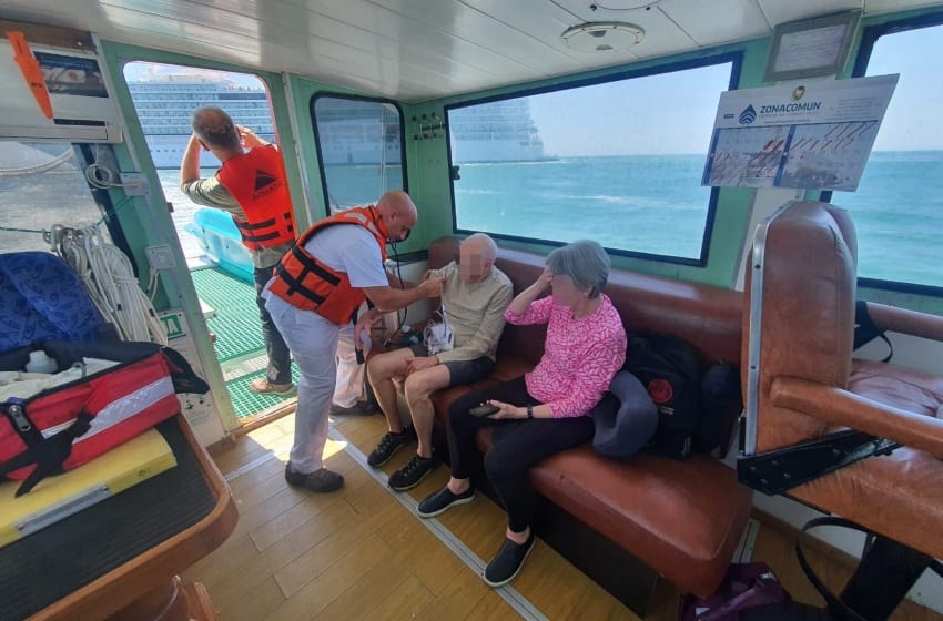 Asistieron en el Puerto a un pasajero que viajaba en un crucero noruego
