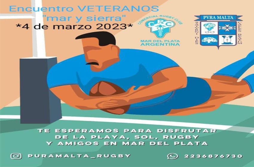 Rugby: encuentro de veteranos "Mar y Sierra"