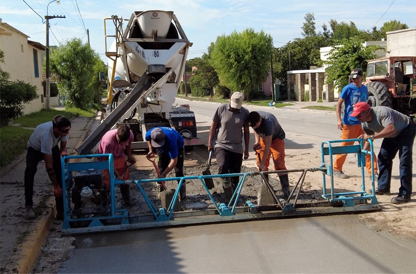 Balcarce: avanzan los trabajos de ensanche de la avenida Pueyrredon