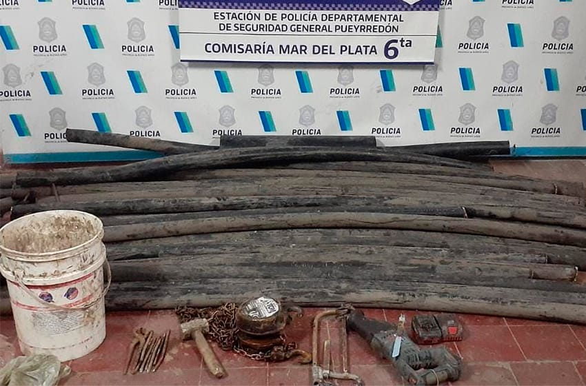 Detienen a un hombre que había robado 20 metros de cables subterráneo en el barrio Libertad
