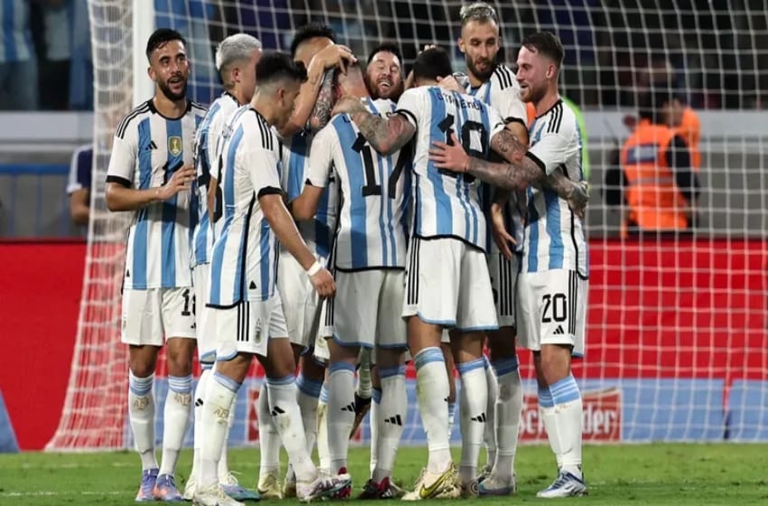 La Selección Argentina aplastó 7 a 0 a Curazao con un triplete de Messi