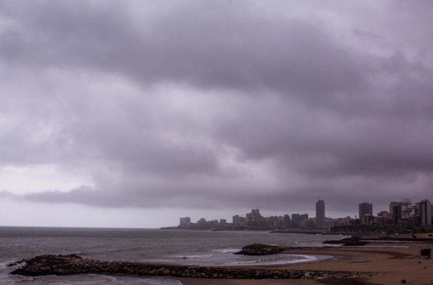 Martes nublado en la cuidad de Mar del Plata