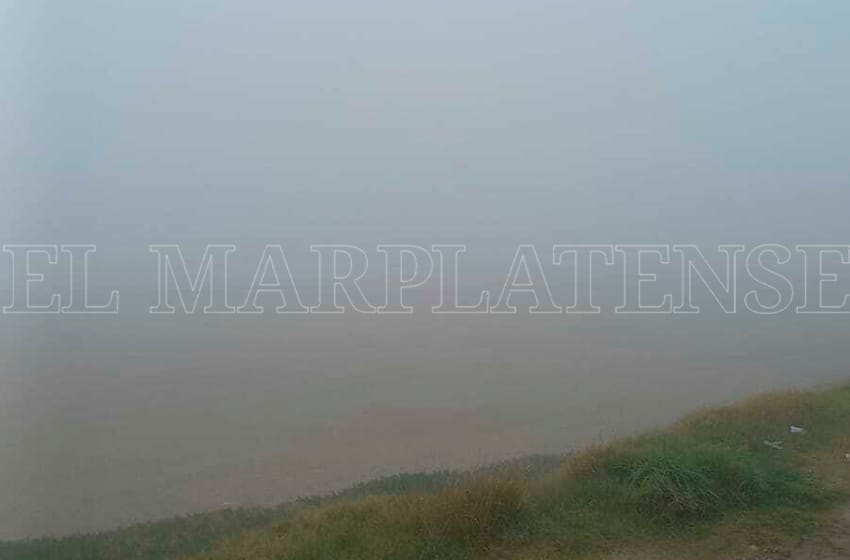 Desde lejos no se ve: advertencia violeta por niebla en Mar del Plata