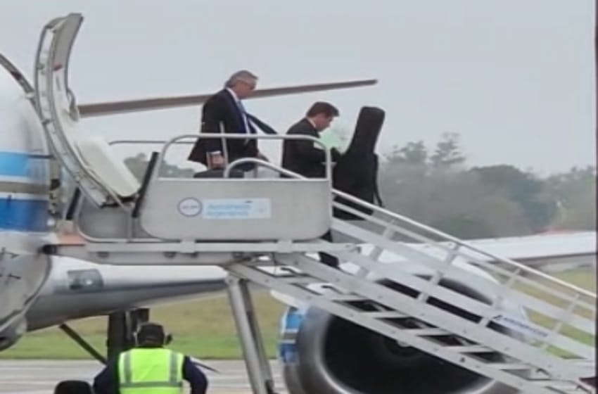 Video: así llegaba Alberto Fernández al aeropuerto de Mar del Plata