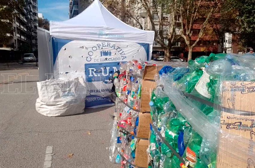 Jornadas de reciclaje en Plaza Mitre: "Recibimos cada material que los vecinos quieran acercar"