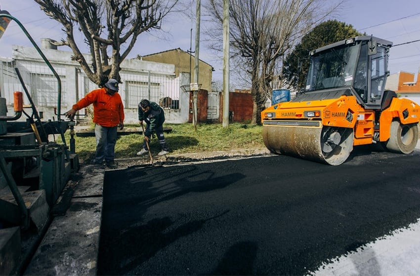 El Municipio continúa con las obras de infraestructura vial a partir del uso del dinero recolectado a través de la tasa vial