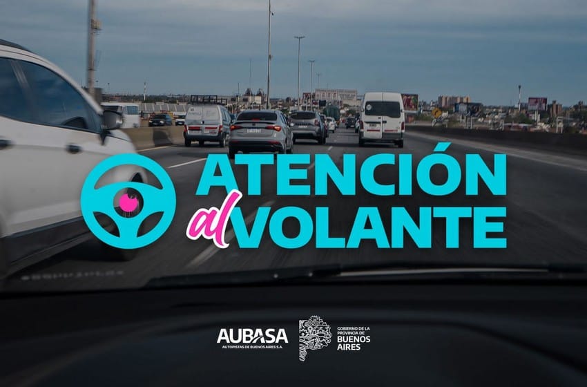 AUBASA lanzó su nueva campaña de seguridad vial para evitar distracciones al conducir
