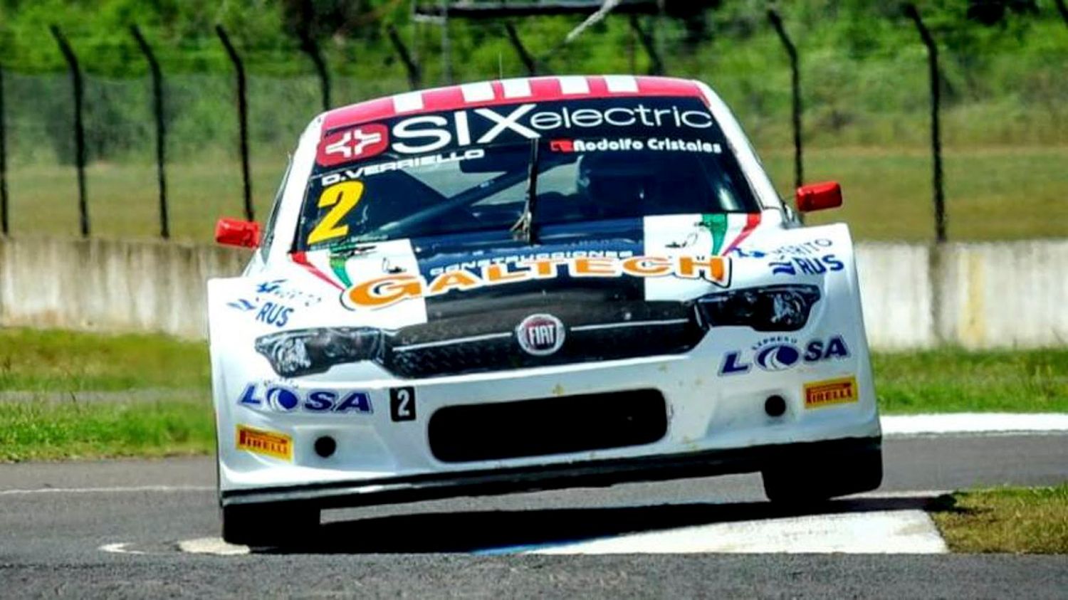El auto que conduce el marplatense Diego Verriello.