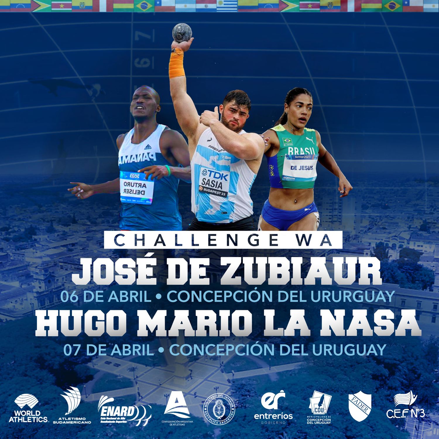 Concepción del Uruguay abrirá una semana cargada de atletismo.