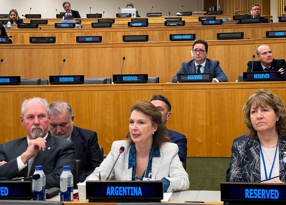 La canciller argentina en la ONU.