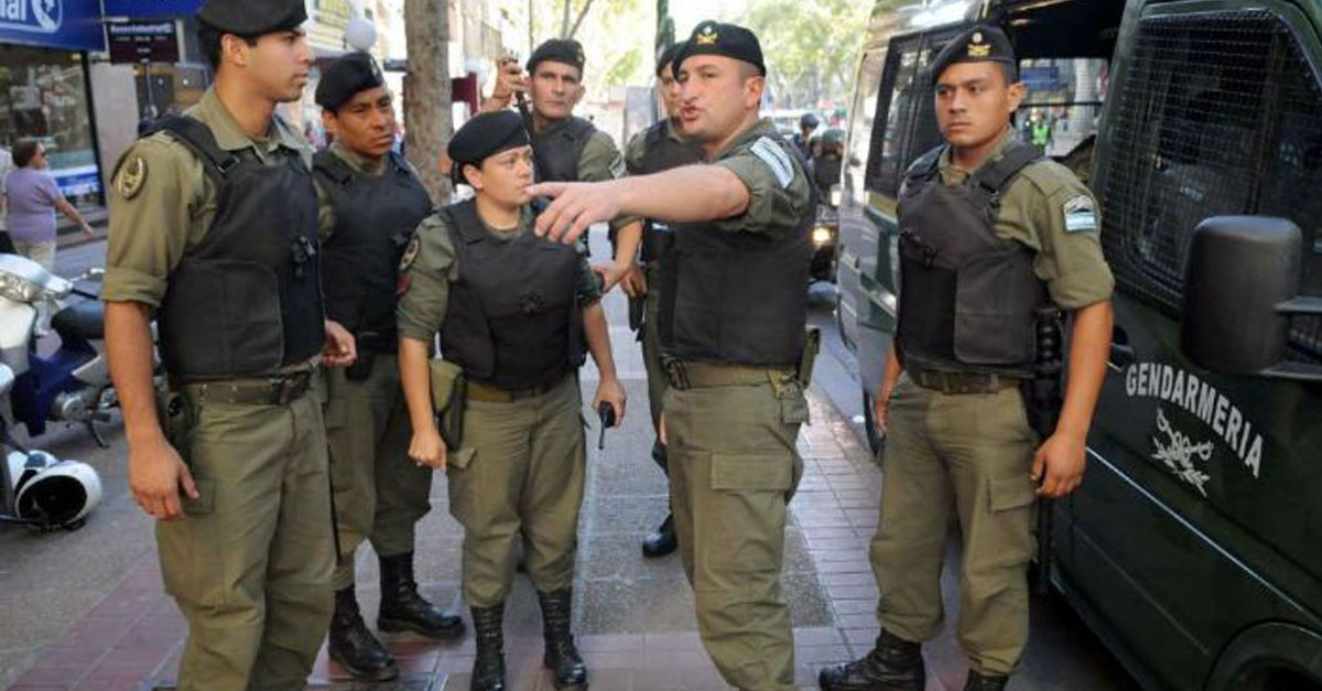 Gendarmería no formará parte de las fuerzas federales en la ciudad
