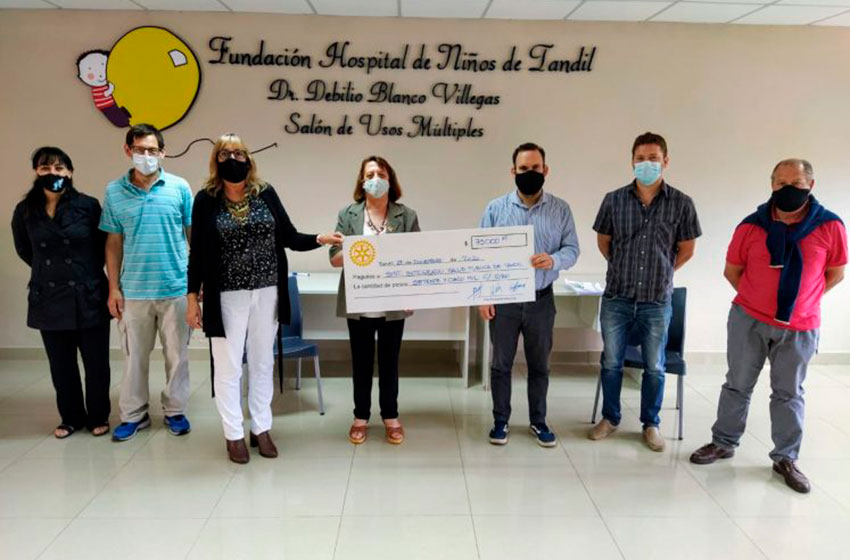 Tandil: clubes Rotarios hicieron una nueva donación al Sistema de salud pública