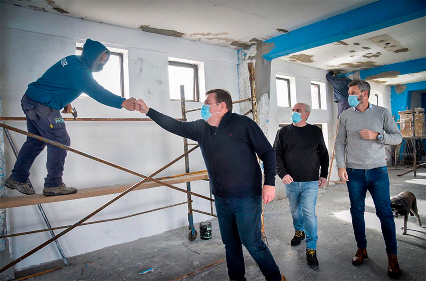 Comenzaron las obras en el gimnasio del Patinódromo Municipal