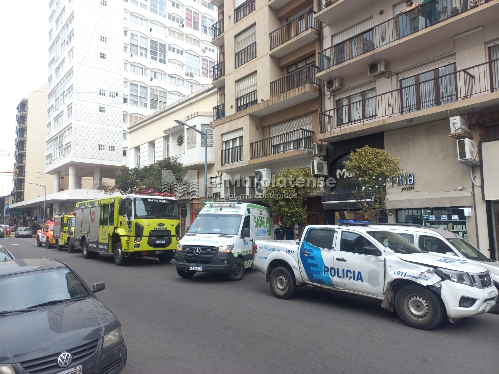 El hecho se registró hace instantes en Rivadavia entre San Luis y Mitre